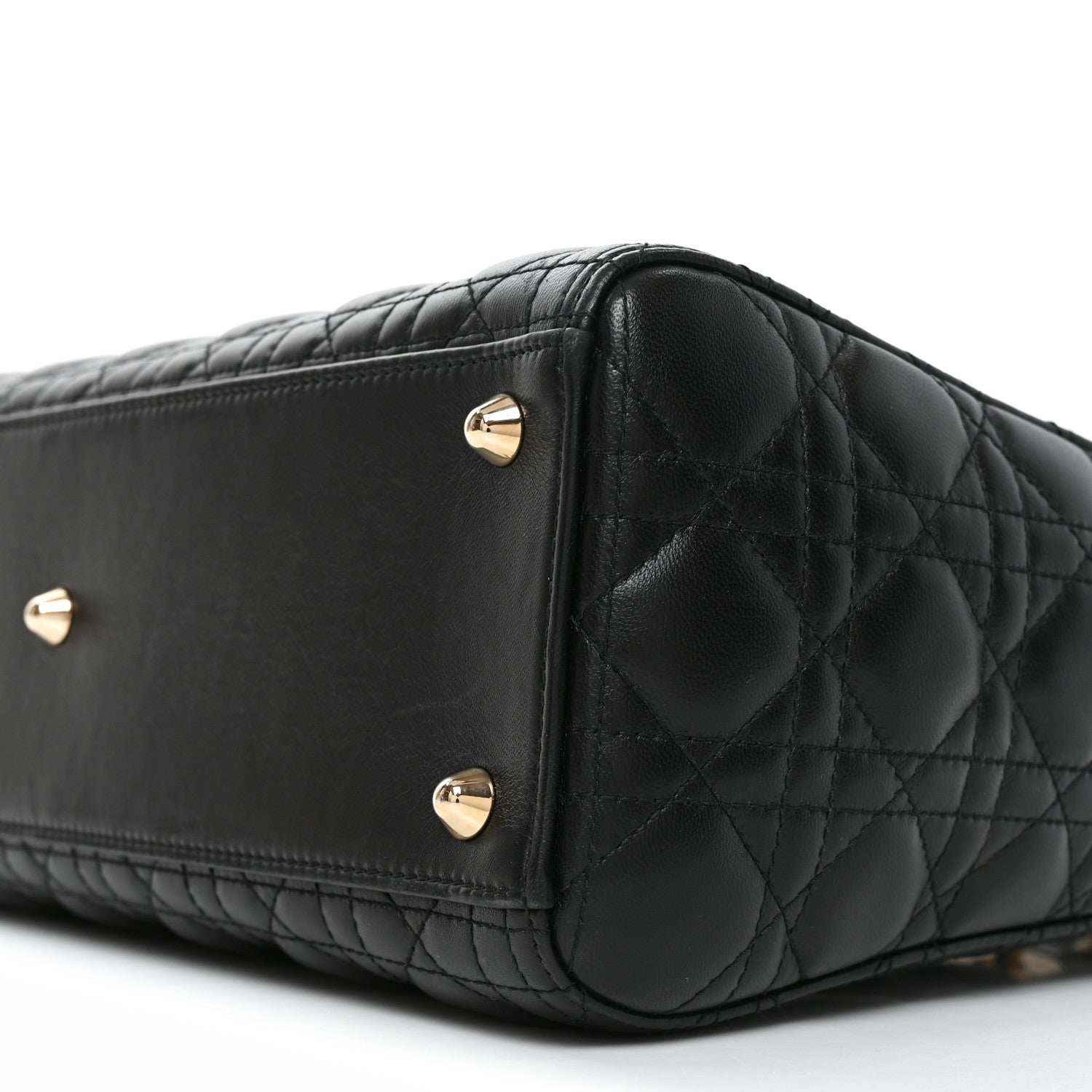 Christian Dior Lambskin Cannage Large Lady Dior Black 9 of 9