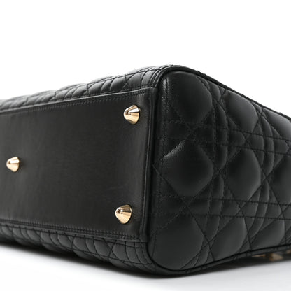 Christian Dior Lambskin Cannage Large Lady Dior Black 9 of 9