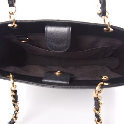 Chanel Caviar Quilted Petit Shopping Tote PST Black 5 of 11