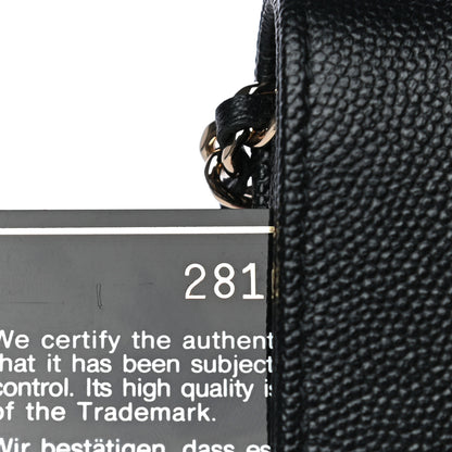 Chanel Caviar Quilted Vintage Mademoiselle Wallet On Chain WOC Black 10 of 10