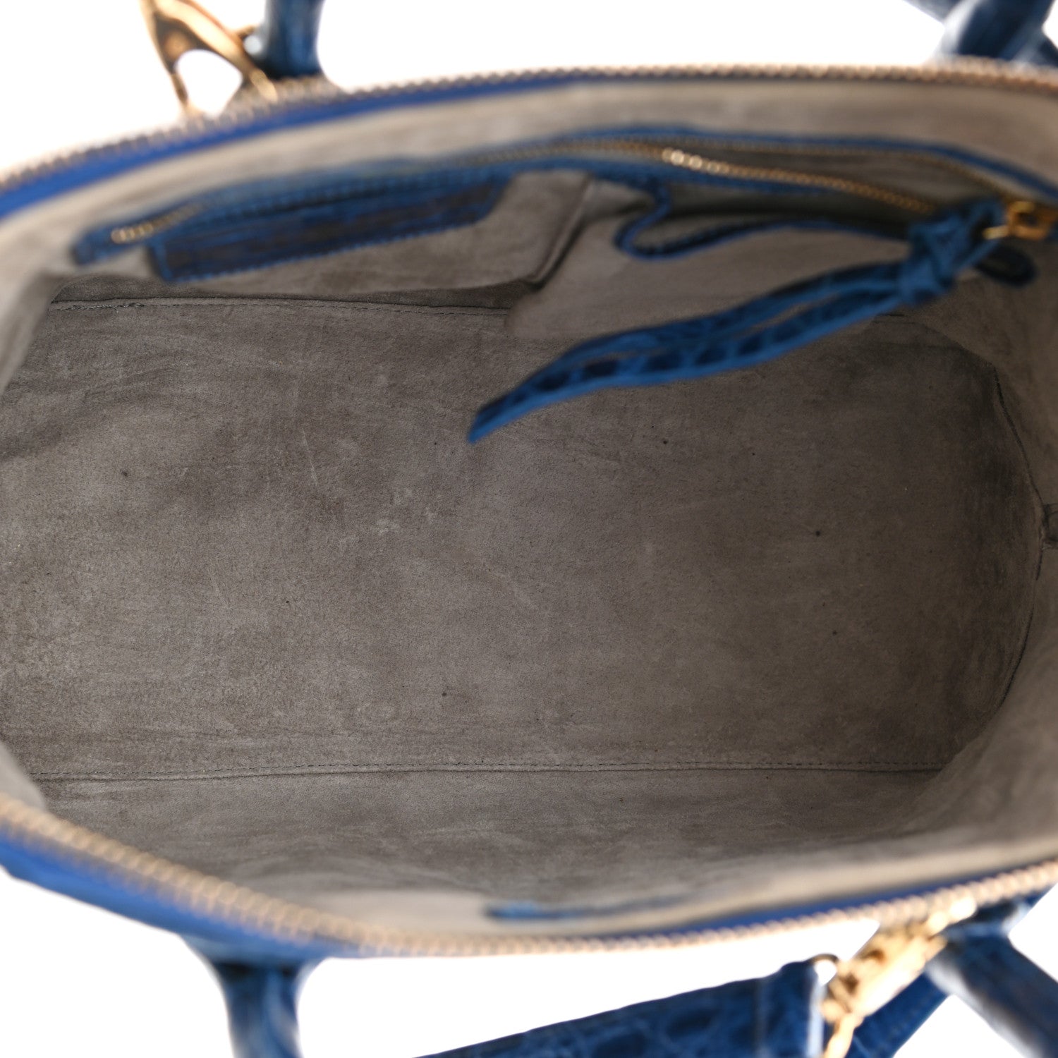Nancy Gonzalez Crocodile Tote Electric Blue 5 of 8