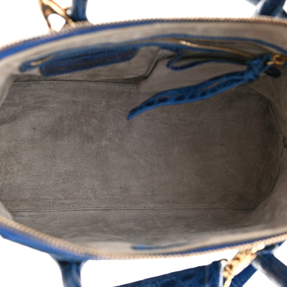 Nancy Gonzalez Crocodile Tote Electric Blue 5 of 8