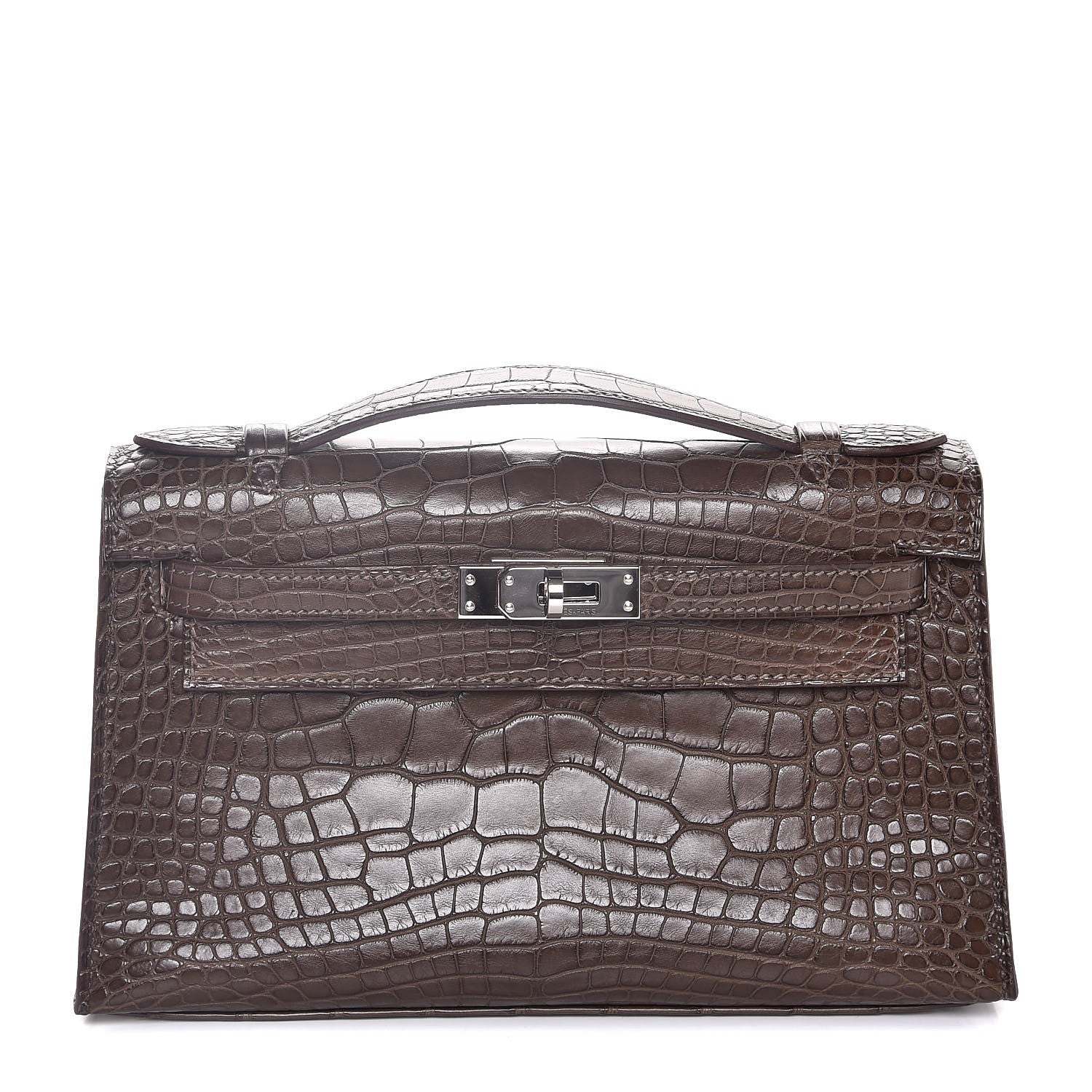 Hermes Matte Alligator Kelly Pochette Ebene 1 of 25