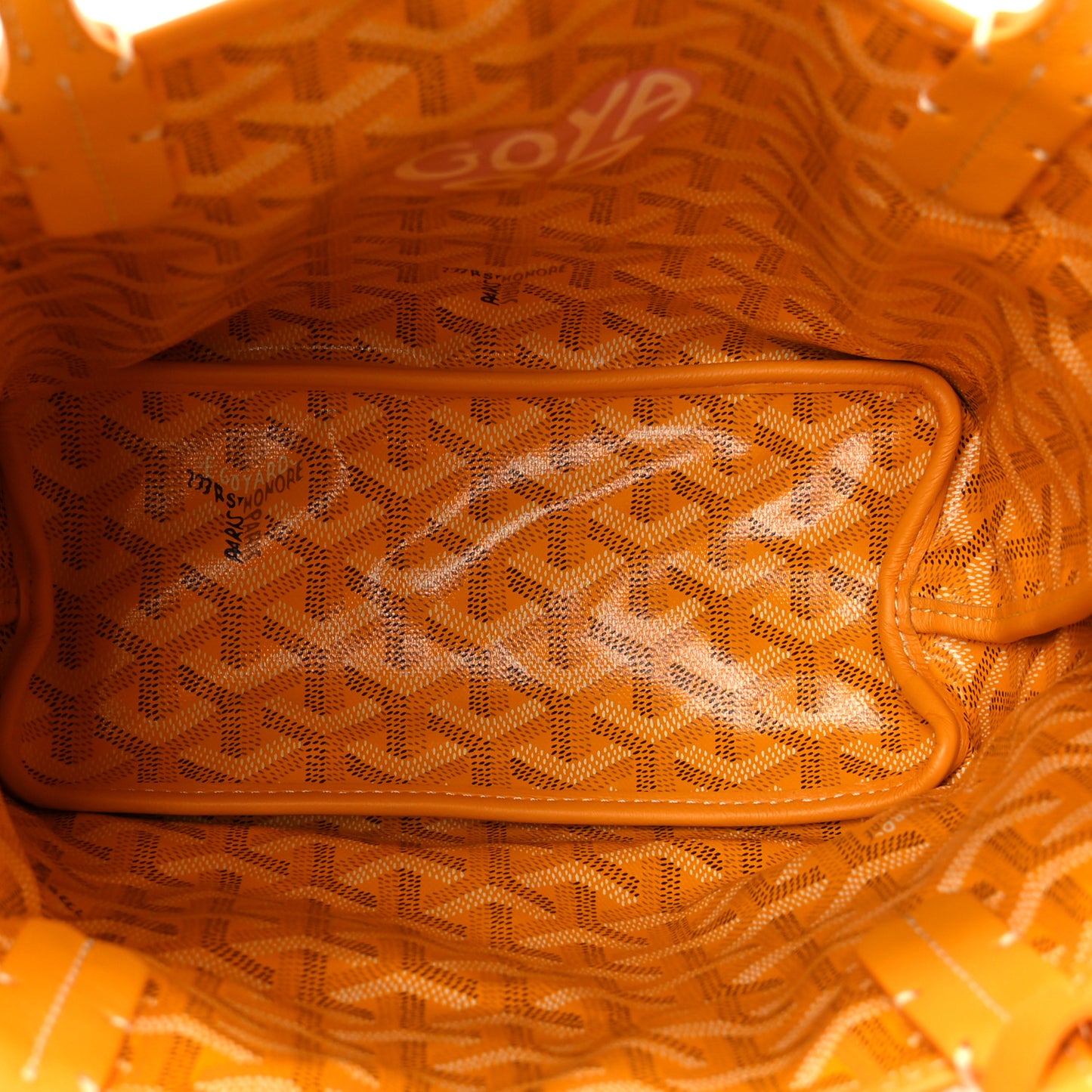 Goyardine Reversible Mini Anjou Yellow