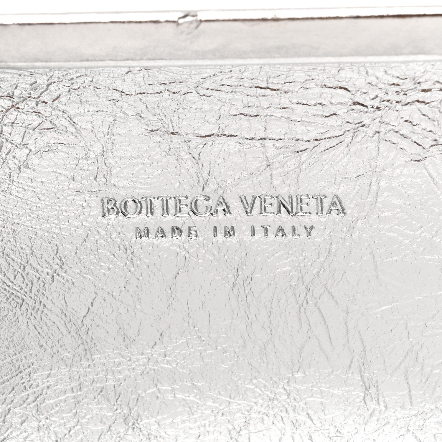Bottega Veneta Metallic Calfskin Intrecciato Knot On Strap Silver 7 of 10