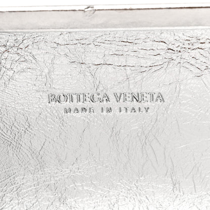 Bottega Veneta Metallic Calfskin Intrecciato Knot On Strap Silver 7 of 10