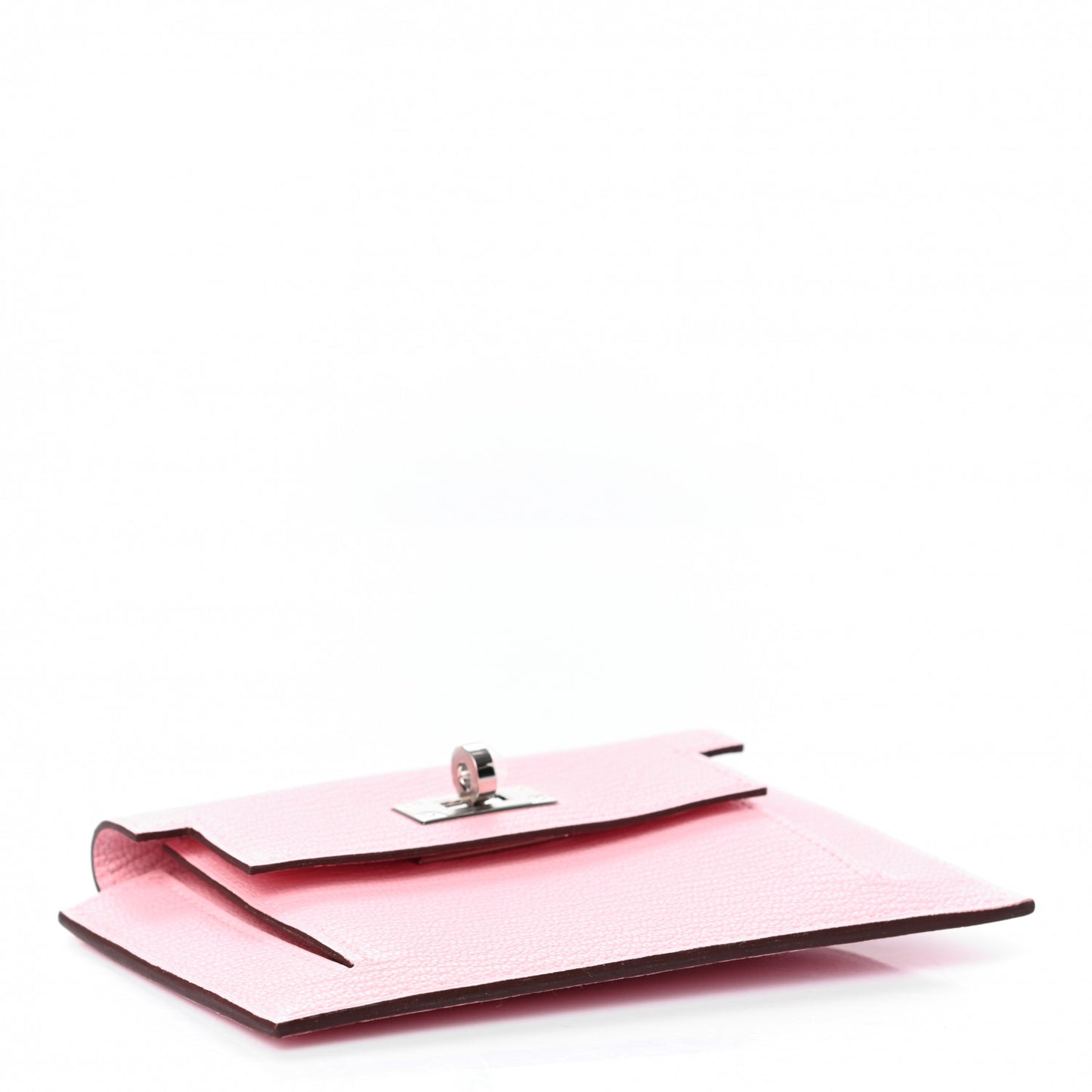 Chevre Mysore Kelly Pocket Compact Wallet Rose Sakura