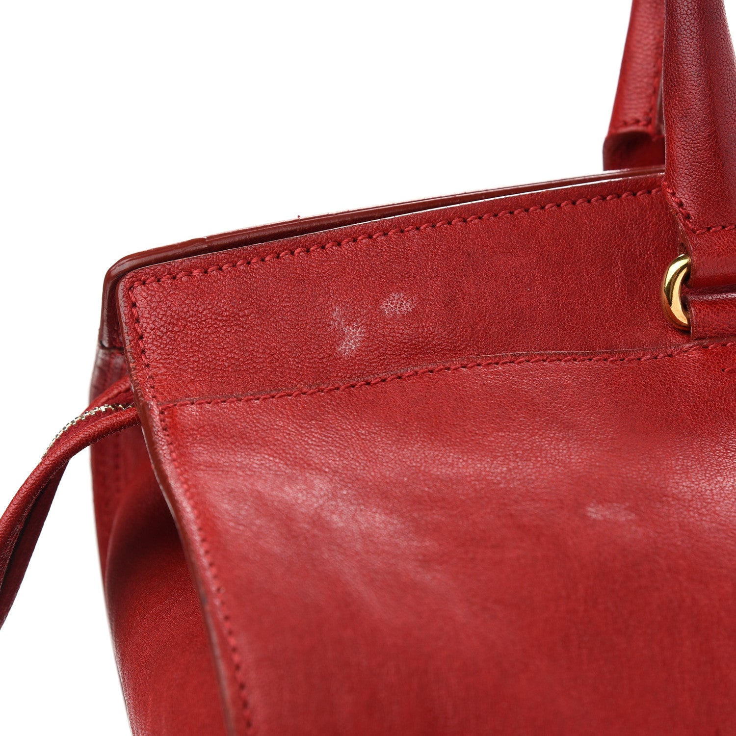 Saint Laurent Sheepskin Large Cabas ChYc Red 10 of 10