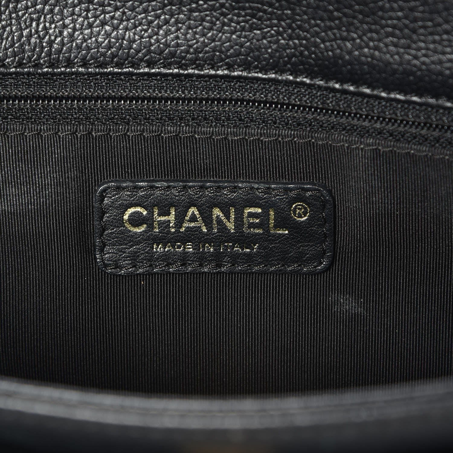 Chanel Calfskin Cerf Executive Shopper Tote Black 6 of 11