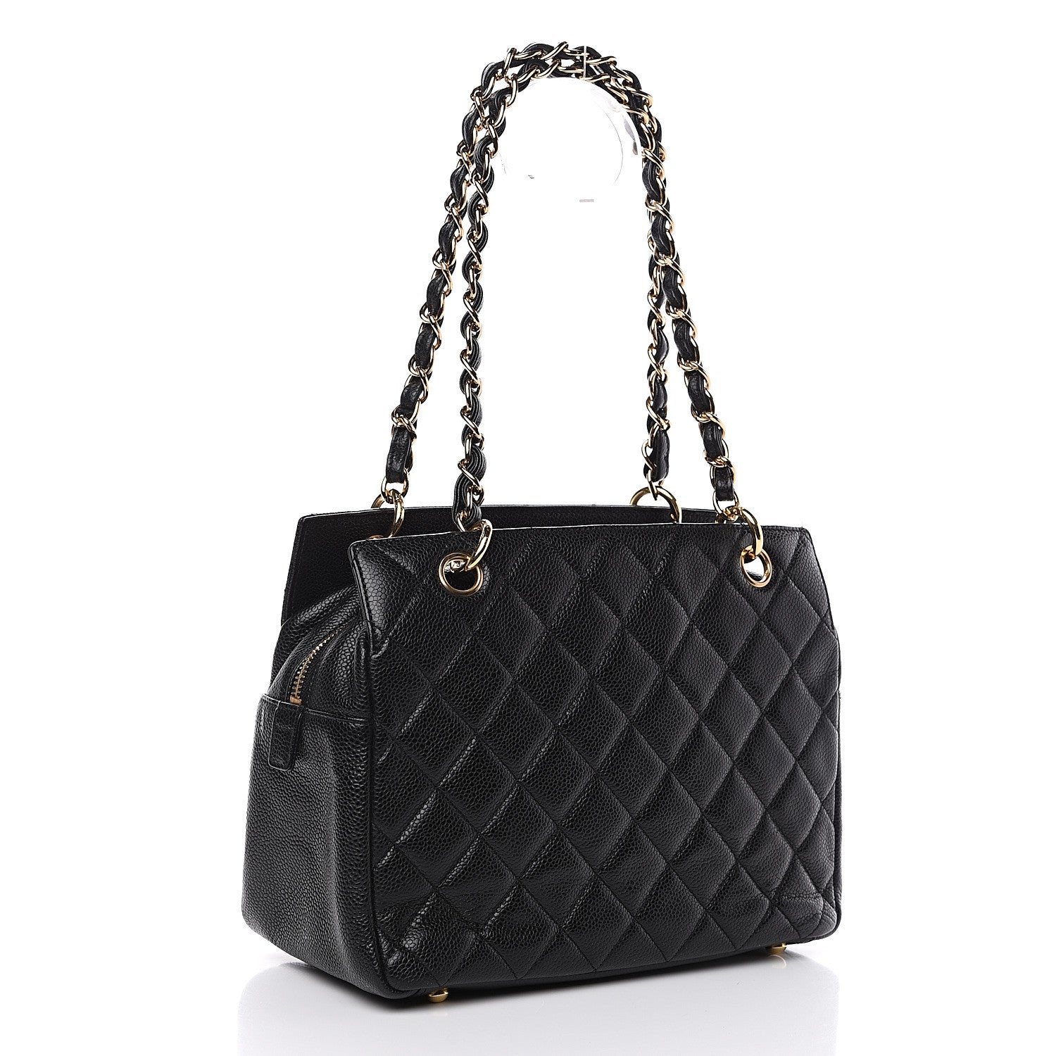 Chanel Caviar Quilted Petit Timeless Tote PTT Black 2 of 10