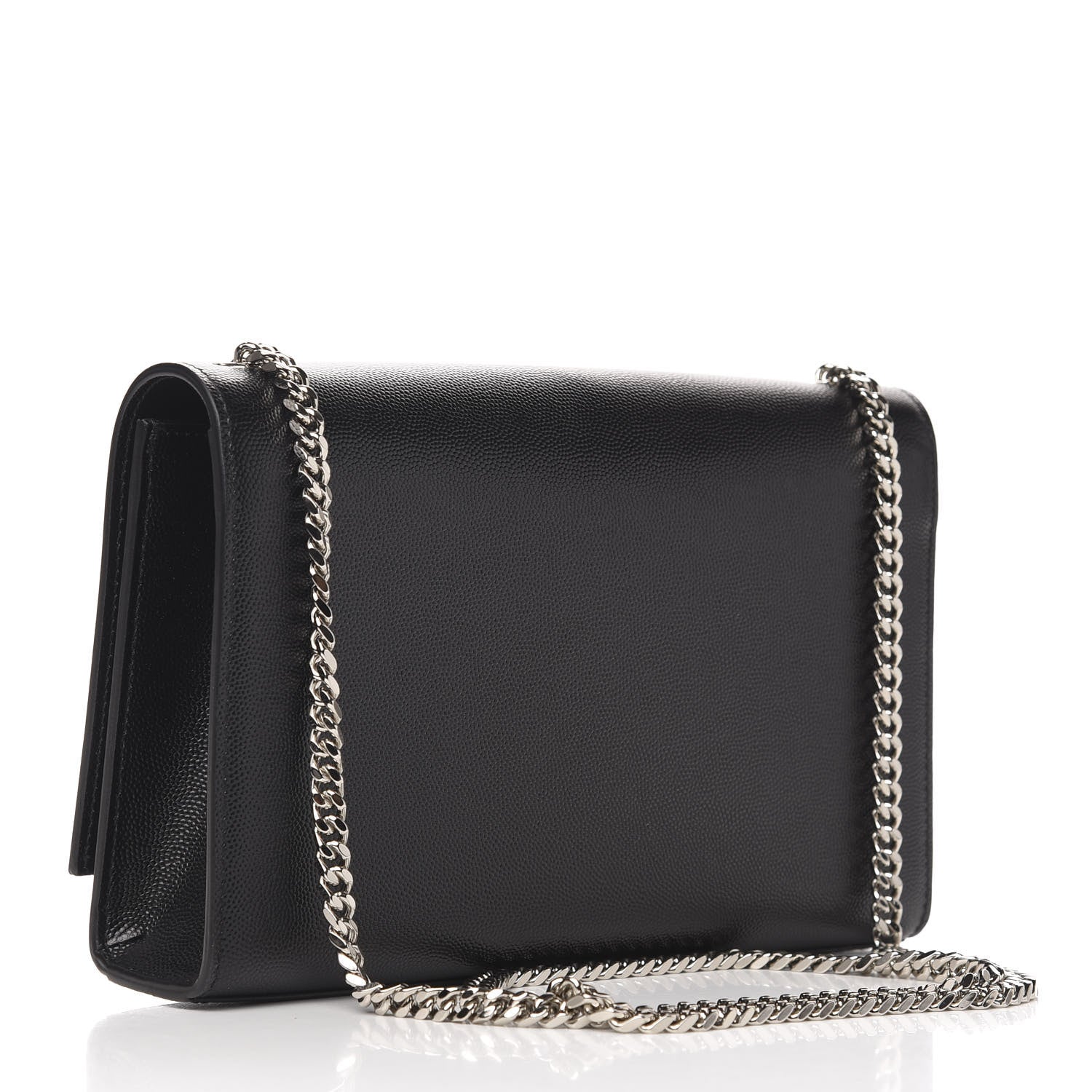 Saint Laurent Grain De Poudre Medium Classic Monogram Kate Tassel Satchel Black 3 of 10