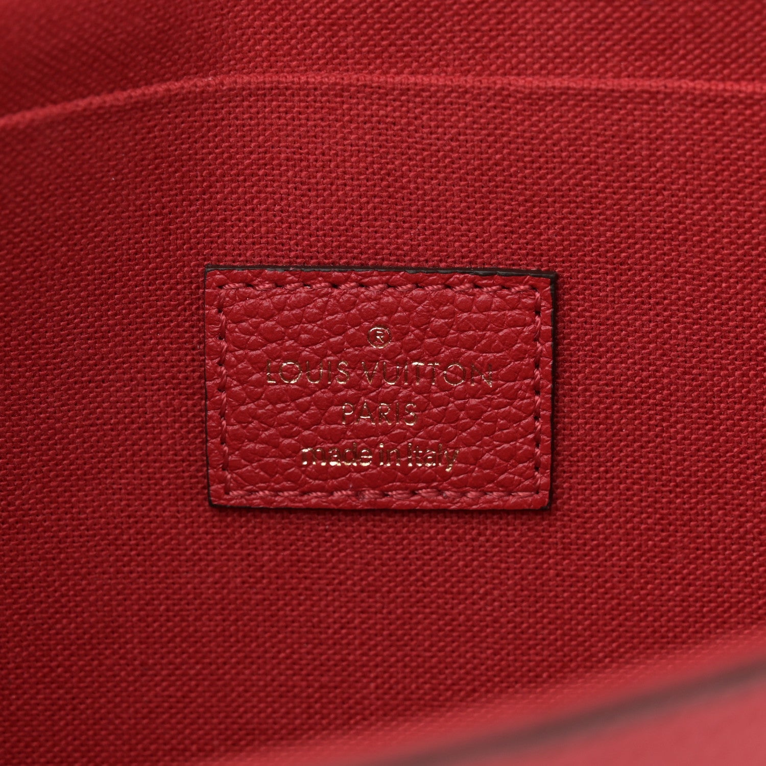 Louis Vuitton Empreinte Pochette Felicie Chain Wallet Scarlet 7 of 11