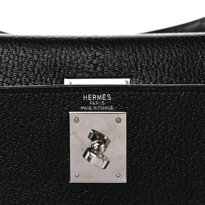 Hermes Chevre Mysore Kelly Sellier 28 Black 6 of 21