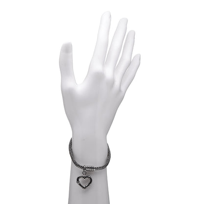 John Hardy Sterling Silver Bamboo Heart Charm Bracelet 2 of 5