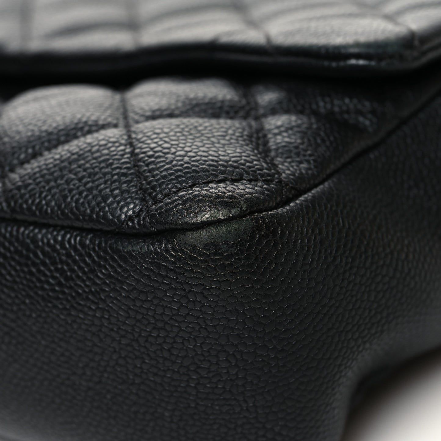 Caviar Quilted Jumbo Easy Flap Black