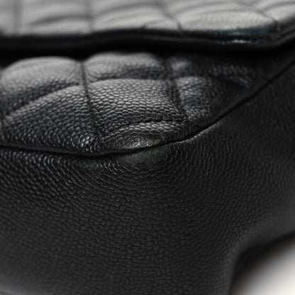 Chanel Caviar Quilted Jumbo Easy Flap Black 12 of 12