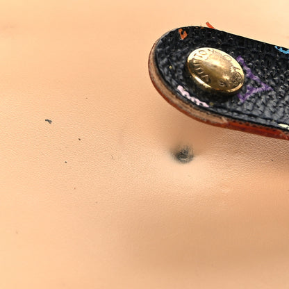 Louis Vuitton Monogram Multicolor French Purse Wallet Black 16 of 17