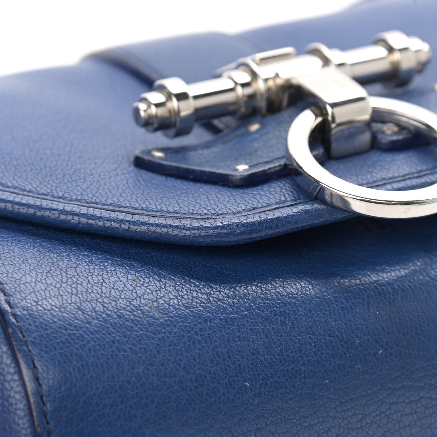 Sugar Goatskin Obsedia Shoulder Bag Navy