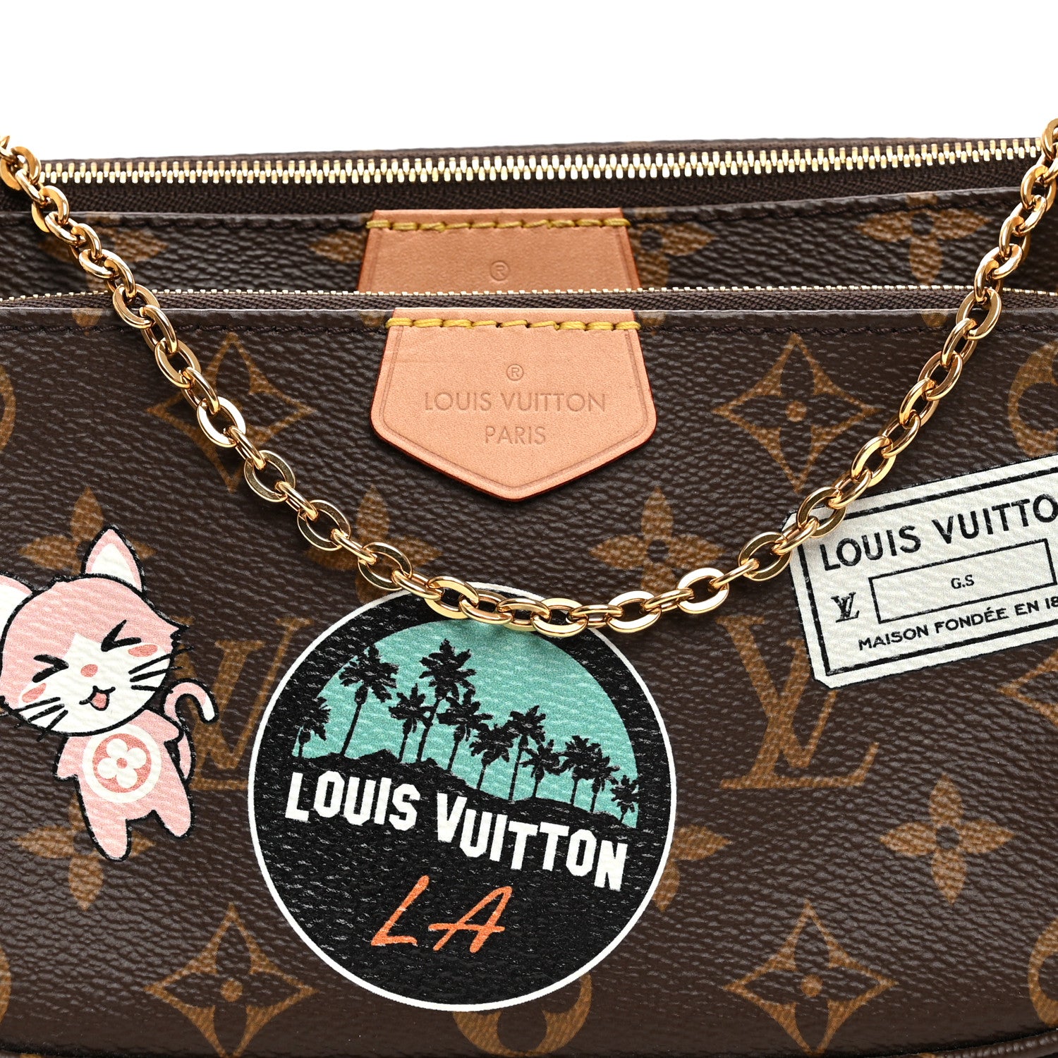 Louis Vuitton Monogram My LV World Tour Multi Pochette Accessories Rose Clair 8 of 10