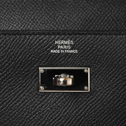 Hermes Epsom Kelly Longue Wallet Black 6 of 9