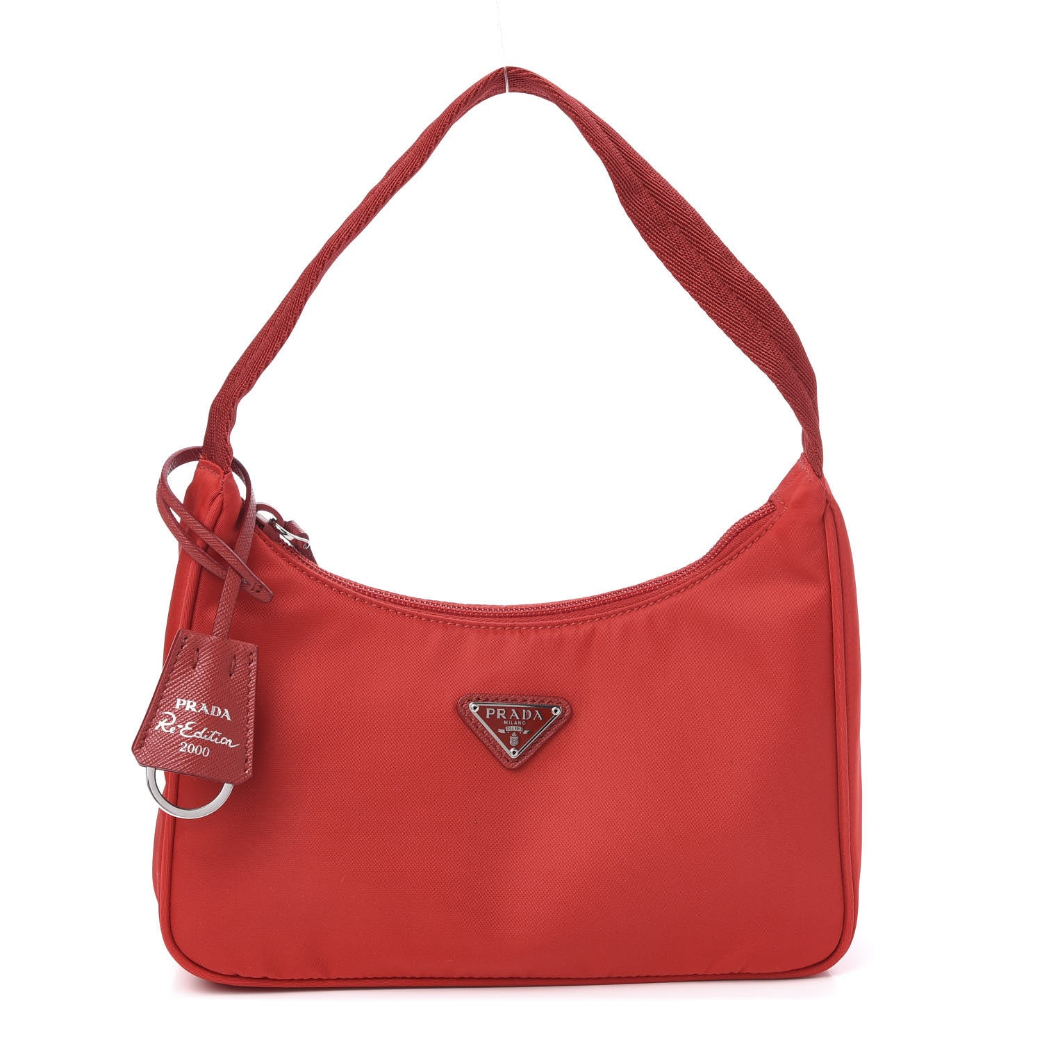 Prada Tessuto Nylon Mini Re-Edition 2000 Bag Rosso 1 of 10