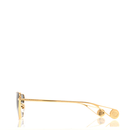 Gucci Rectangular Sunglasses GG0538S Gold Black 3 of 9