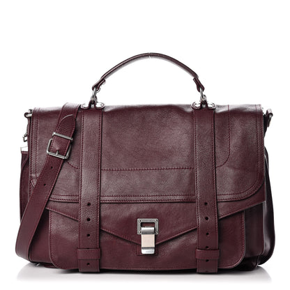 Proenza Schouler Lambskin Large PS1 Satchel Oxblood 2 of 15