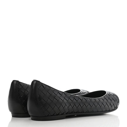 Bottega Veneta Nappa Intrecciato Flats 36.5 Black 4 of 7