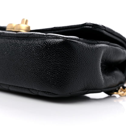 Chanel Caviar Quilted Chain Melody Waist Belt Bag Black 8 of 9