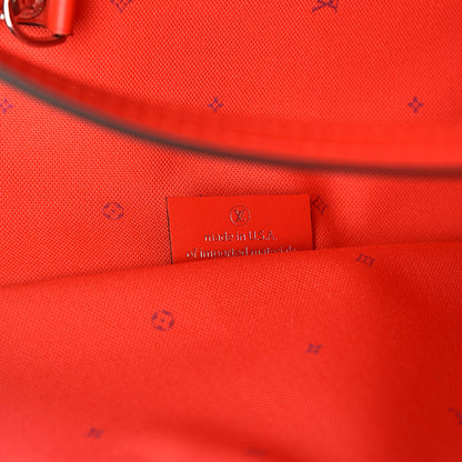 Louis Vuitton Monogram Escale Neverfull MM Rouge 8 of 13