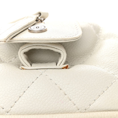 Chanel Caviar Quilted CC Timeless Bowler White 23 of 23