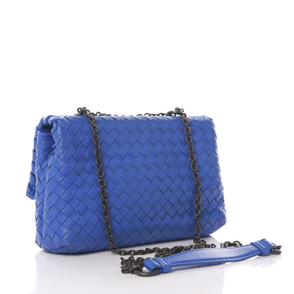 Bottega Veneta Nappa Intrecciato Small Olimpia Bag Blue Royal 2 of 9