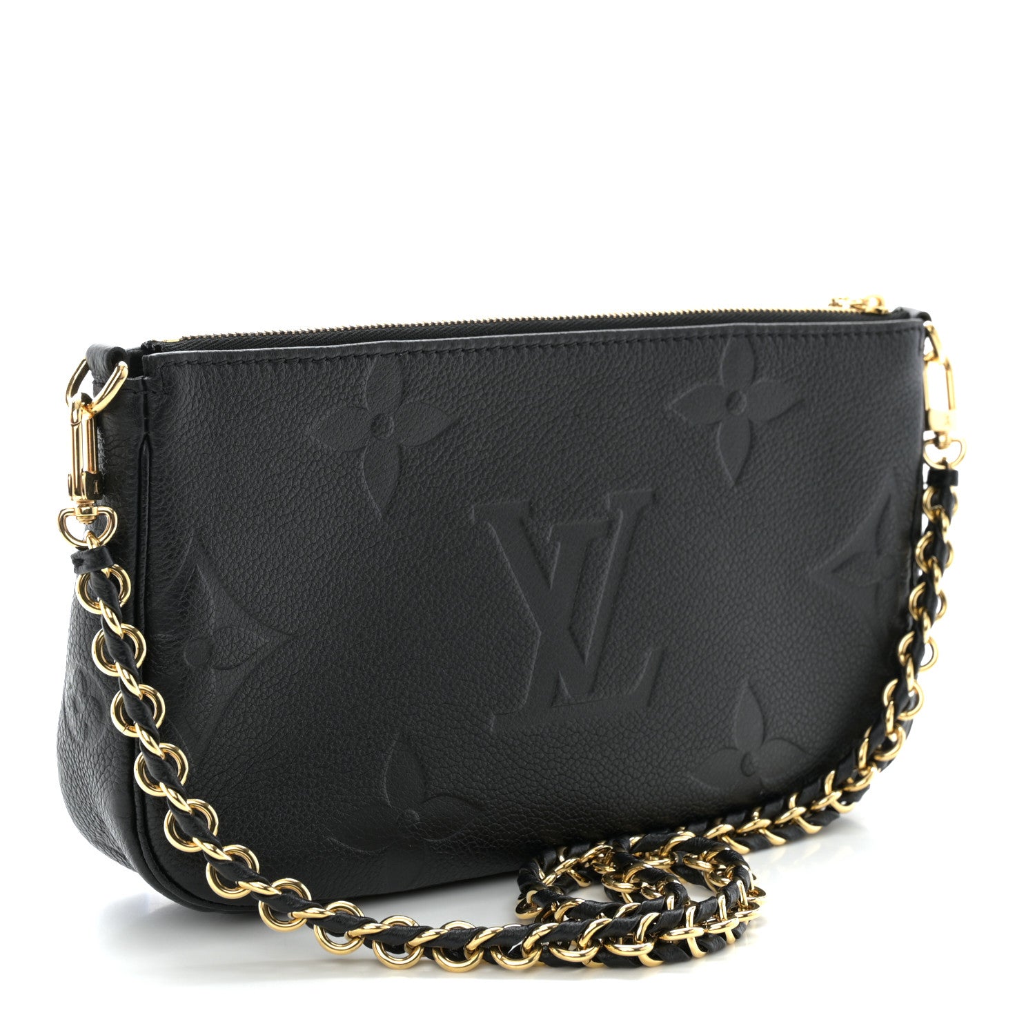 Louis Vuitton Empreinte Monogram Giant Multi Pochette Accessories Large Pochette Black 3 of 10