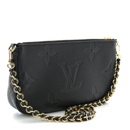 Louis Vuitton Empreinte Monogram Giant Multi Pochette Accessories Large Pochette Black 3 of 10