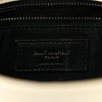 Saint Laurent Crinkled Calfskin Matelasse Monogram Medium Niki Chain Satchel Ivory 7 of 13
