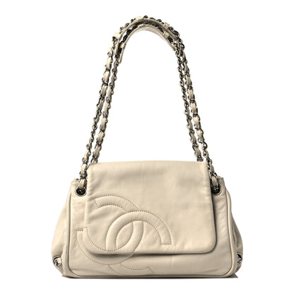 Chanel Calfskin Diagonal Ligne Flap White 1 of 11