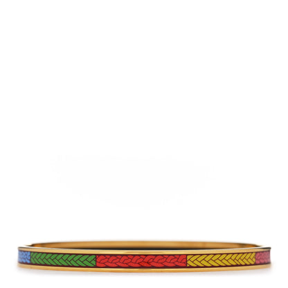 Hermes Enamel Printed Extra Narrow Bracelet 70 2 of 4
