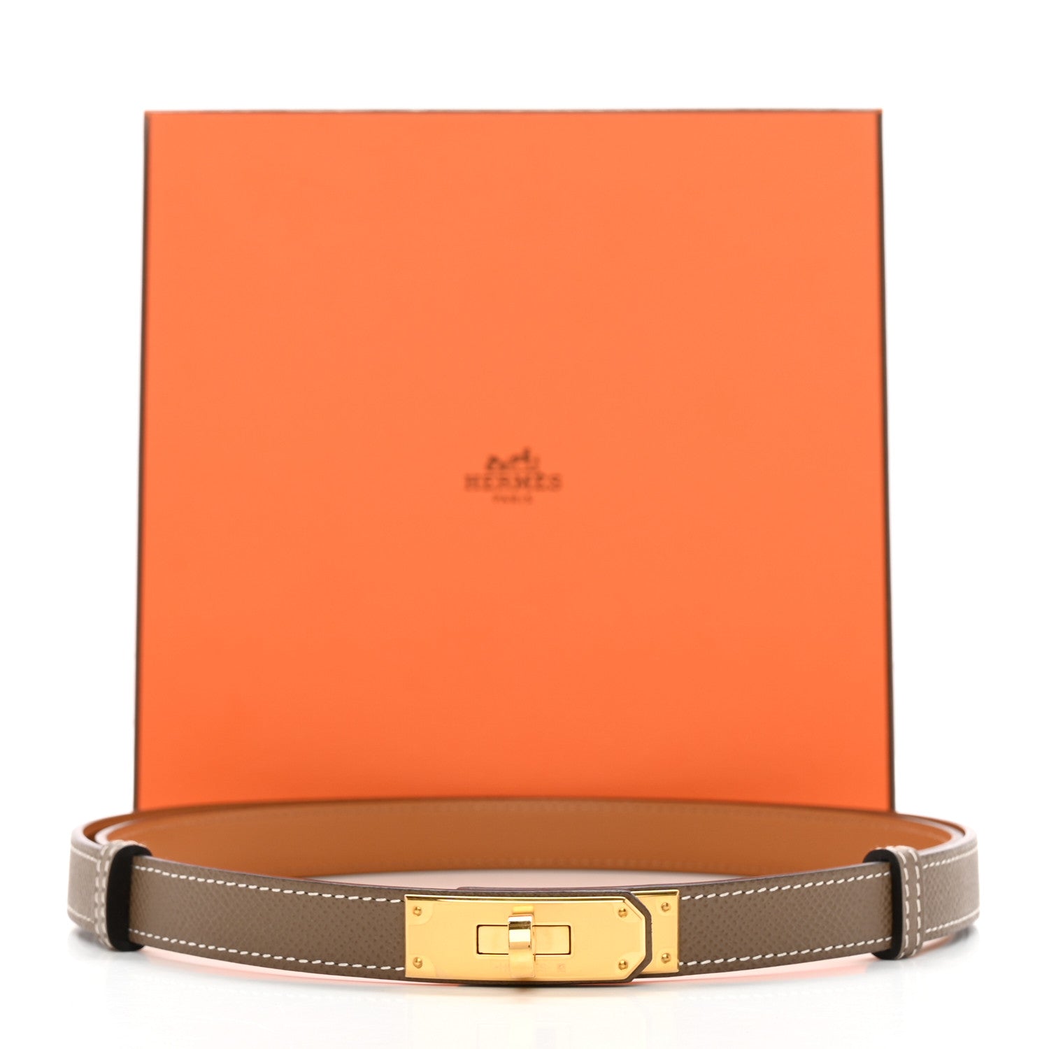Hermes Epsom Kelly Belt Etoupe 5 of 5