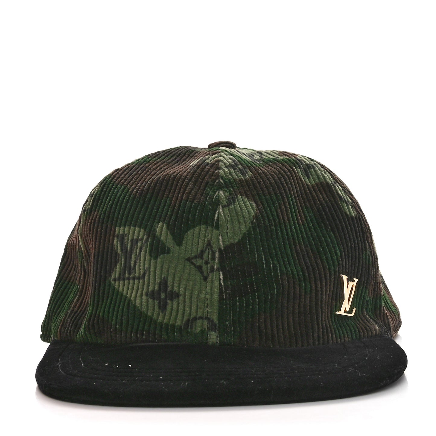 Camoflauge Velvet Monogram Cap 58 Black