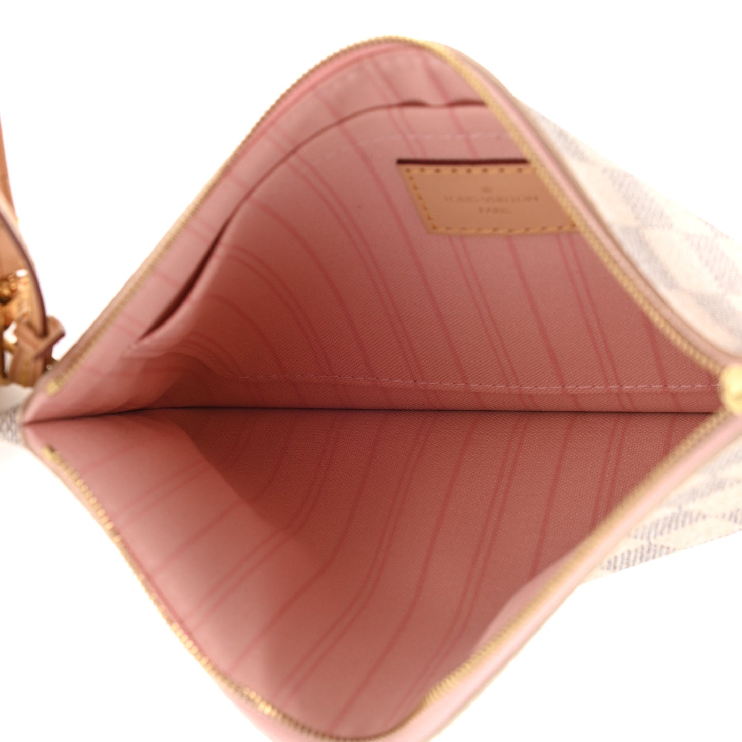Damier Azur Neverfull MM GM Pochette Rose Ballerine