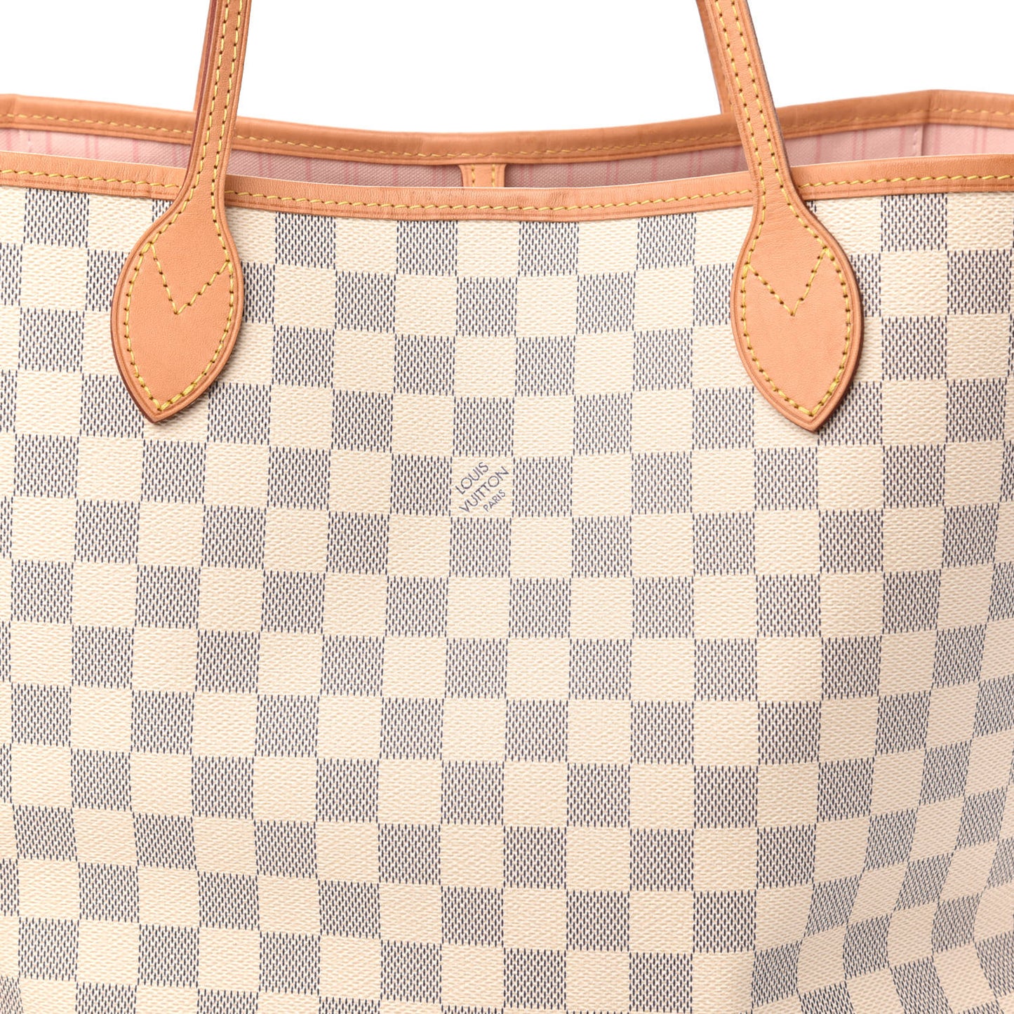 Damier Azur Neo Neverfull MM Rose Ballerine