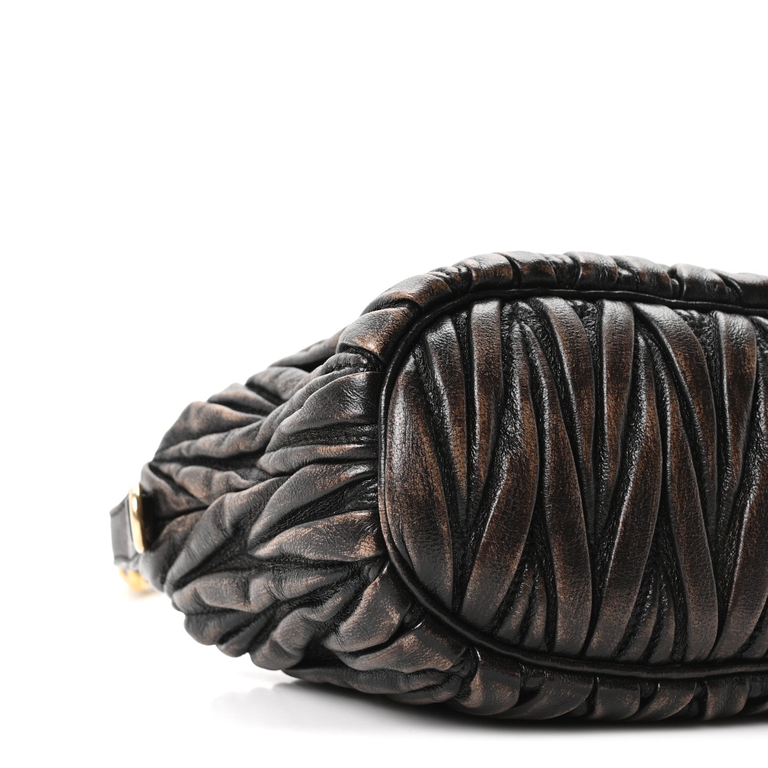 Miu Miu Nappa Matelasse Pouch Sabbia Caffe 8 of 9