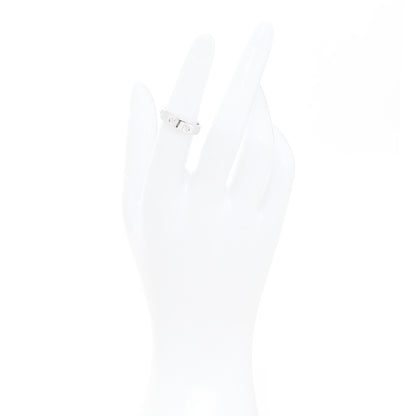 Cartier 18K White Gold 8 Diamond 4mm Wedding Band LOVE Ring 50 5.25 2 of 5