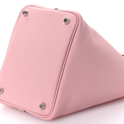 Hermes Taurillon Clemence Picotin Lock 18 PM Rose Sakura 10 of 11