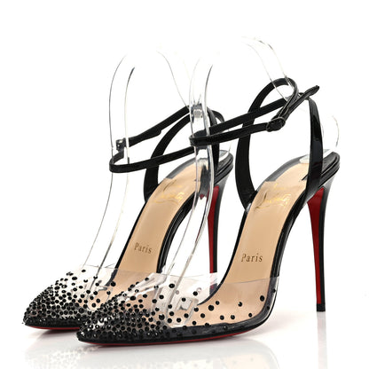 Christian Louboutin PVC Patent Psychic Spikaqueen 100 Pumps 39 Black 3 of 7