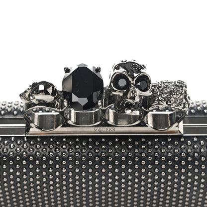 Alexander McQueen Nappa Studded Knucklebox Clutch Black 9 of 10
