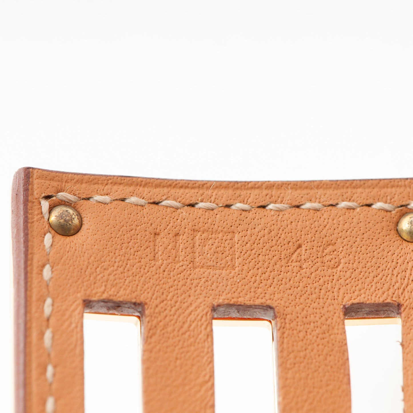 Epsom Kelly Dog Bracelet Orange