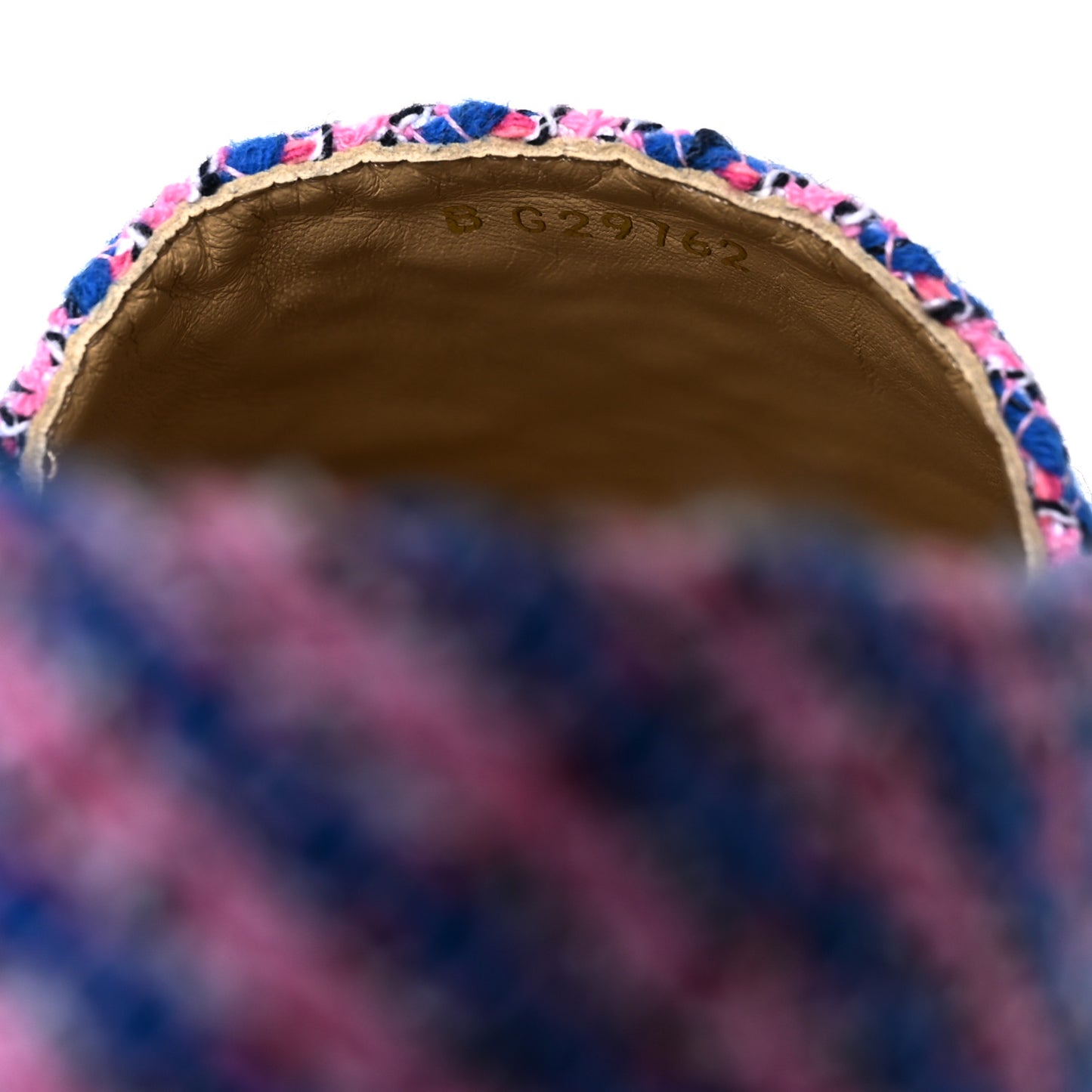 Tweed CC Espadrilles 39 Blue Pink