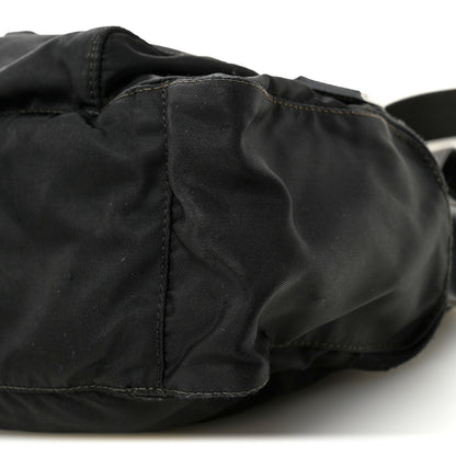 Prada Tessuto Nylon Saffiano Small Vela Messenger Black 10 of 16