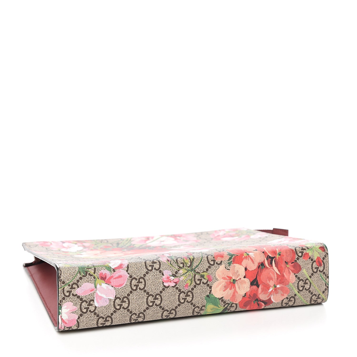 Gucci GG Supreme Monogram Blooms Large Cosmetic Case Beige Multicolor Dry Rose 3 of 7